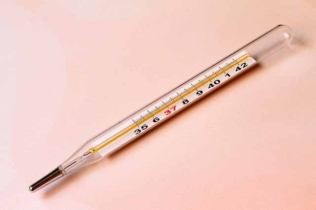 old fashioned glass thermometer